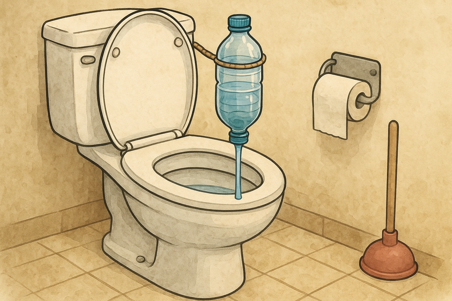 トイレの水を節約するペットボトルは危険？詰まり・故障を避ける現実的な方法