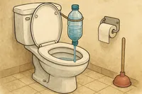 トイレの水を節約するペットボトルは危険？詰まり・故障を避ける現実的な方法