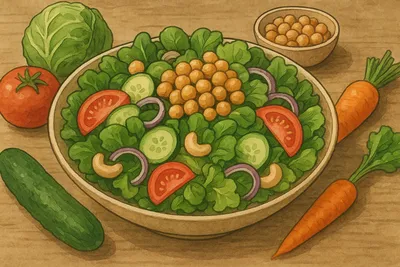 節約できるボリュームサラダ｜安い食材で主菜級にするコツ