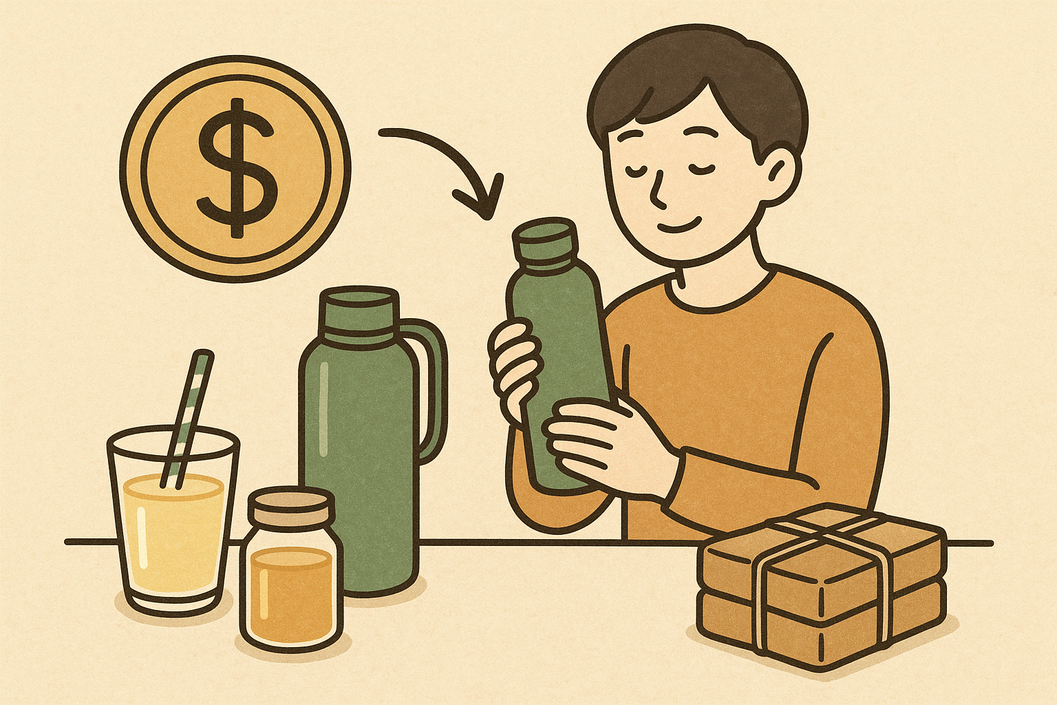 飲み物を買わない節約方法｜水筒・自作・まとめ買いで固定費化するコツ