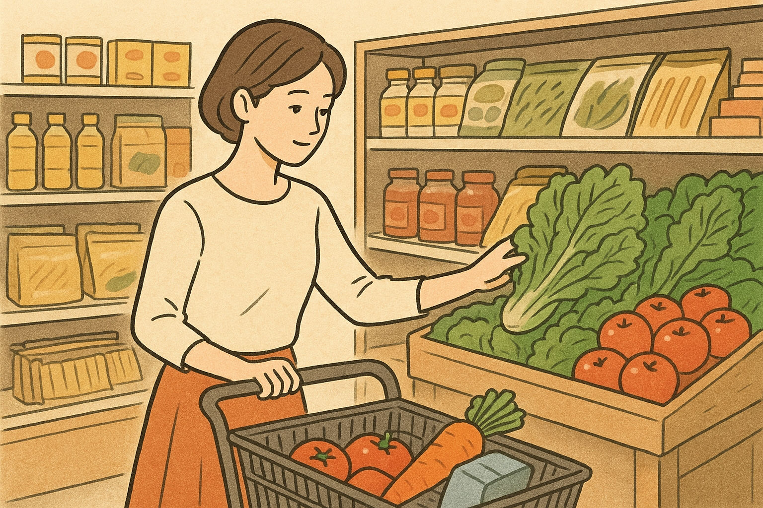 食費を節約する買い物の順番｜スーパーで無駄買いを減らすコツ