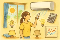 夏の電気代をすぐ節約する方法7選｜エアコン・照明・ピーク対策