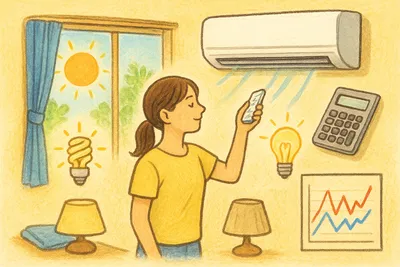 夏の電気代をすぐ節約する方法7選｜エアコン・照明・ピーク対策