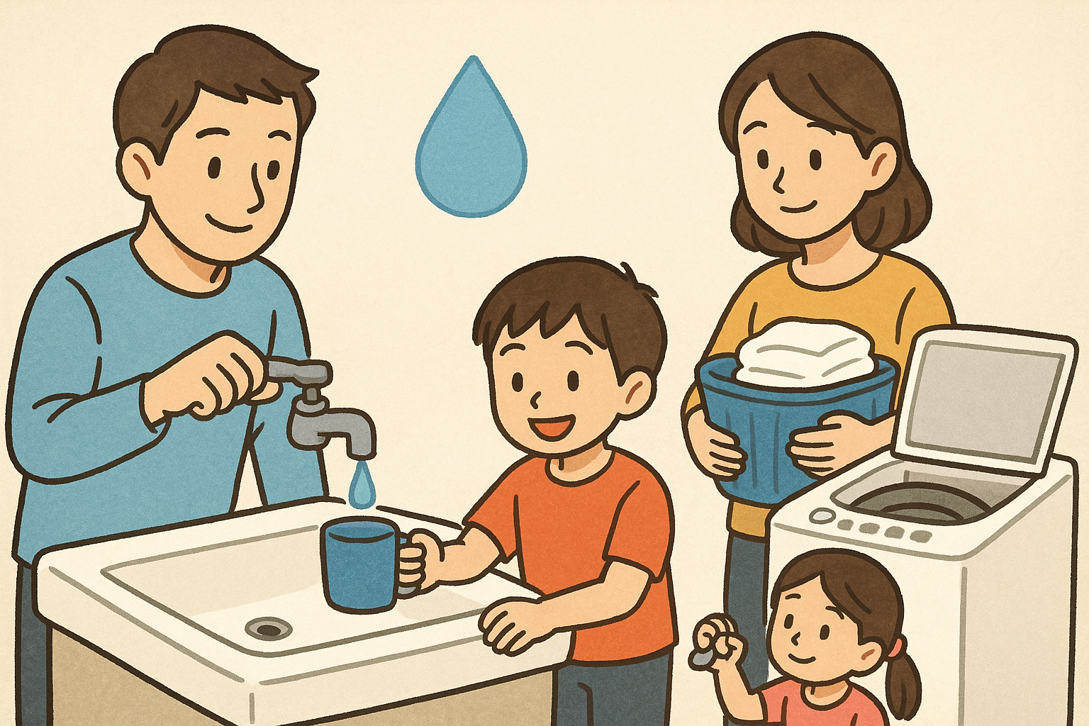 家族の水道代を節約する方法まとめ｜お風呂・洗濯・トイレで無理なく減らすコツ