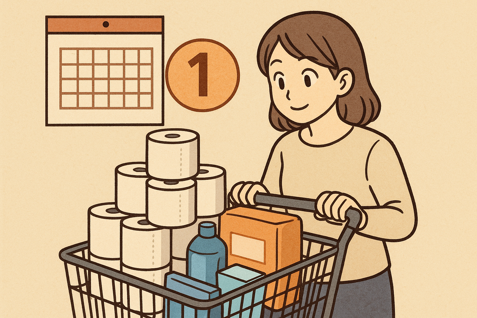 消耗品のまとめ買いで節約するコツは「月1回×必要量」