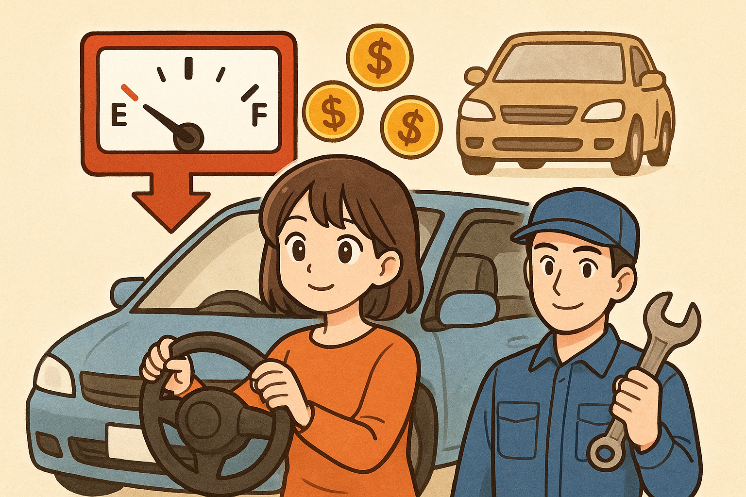 ガソリン代の節約は「乗り方×整備×買い方」で無理なく減らせます