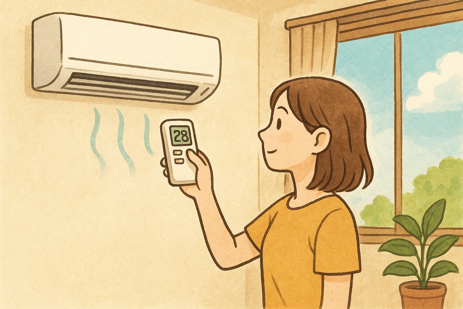 エアコンの電気代を節約する温度設定｜夏28℃・冬20℃を無理なく続けるコツ