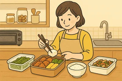 お弁当を節約して作り置きで続けるコツ｜朝10分・1食200〜300円目安