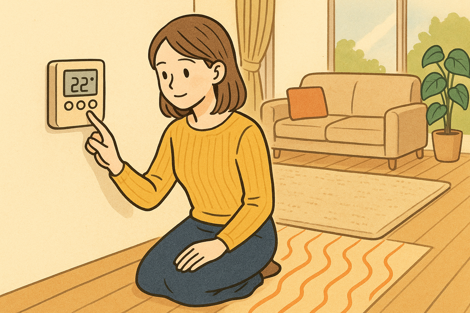 床暖房の節約方法｜つけっぱなしより効く使い方と注意点