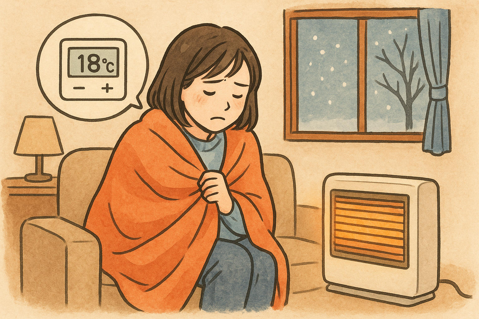 暖房をつけない節約は可能？寒くない工夫と損しない判断基準